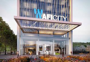 První kancelářská budova multifunkčního areálu AFI City ve Vysočanech byla zkolaudována