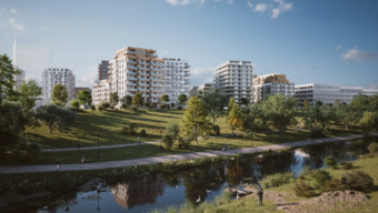 Stovky bytů, kanceláře, park. V Karlíně se staví skoro jako po povodních