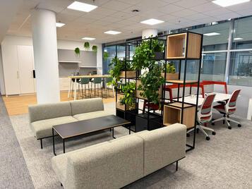 Redesignovaný prostor ve FLEKSI Beta nabízí flexibilní pracovní zázemí