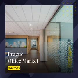 Praha uzavřela rok 2025 s nejnižší neobsazeností kanceláří za posledních pět let