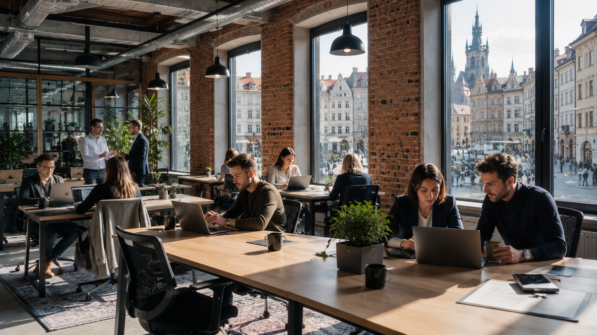 Flexibilní kancelářské řešení v Česku: Kompletní průvodce coworkingem, servírovanými a řízenými kancelářemi